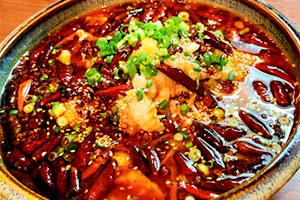 白身魚の四川煮（水煮魚）